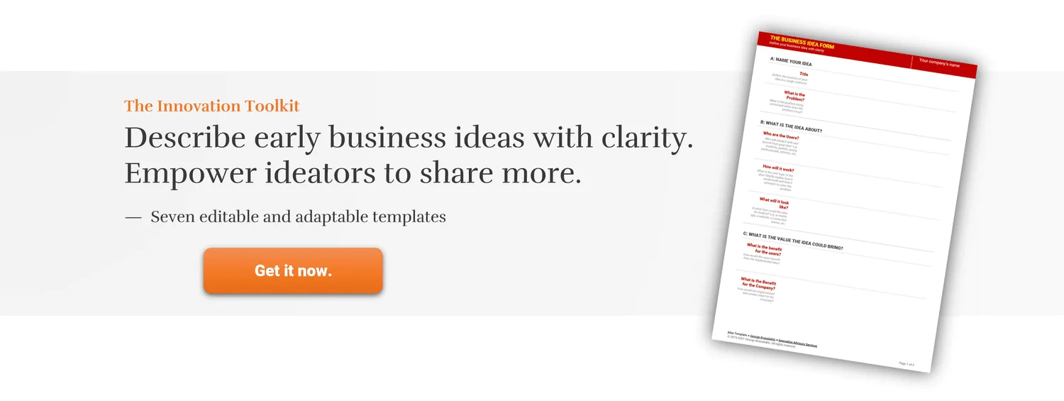 Innovation templates