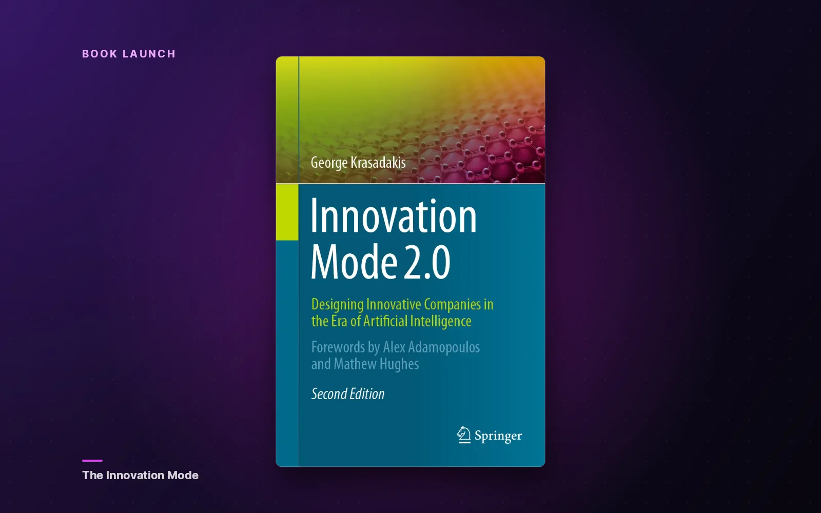 Cover of Innovation Mode 2.0 by George Krasadakis, second edition, published by Springer