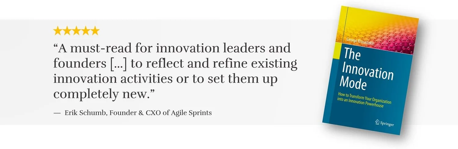 Five star review of the Innovation Mode book - by George Krasadakis
